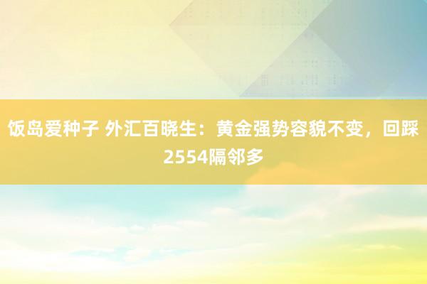 饭岛爱种子 外汇百晓生：黄金强势容貌不变，回踩2554隔邻多