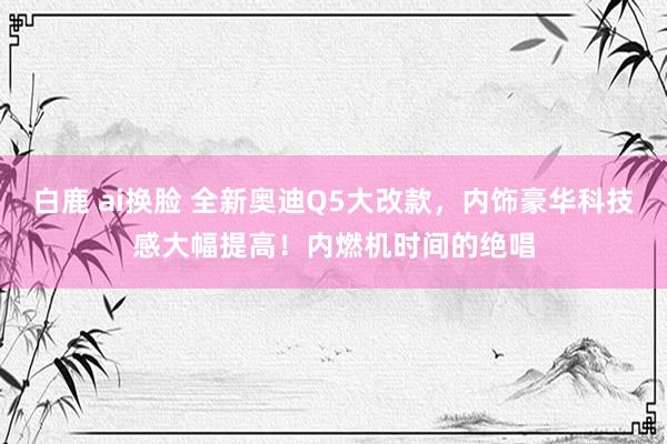 白鹿 ai换脸 全新奥迪Q5大改款，内饰豪华科技感大幅提高！内燃机时间的绝唱