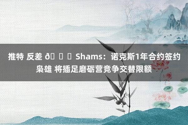 推特 反差 👀Shams：诺克斯1年合约签约枭雄 将插足磨砺营竞争交替限额