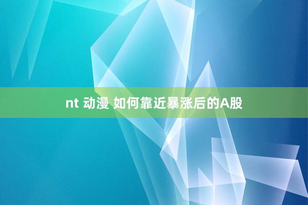 nt 动漫 如何靠近暴涨后的A股