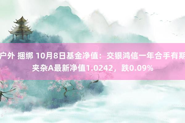 户外 捆绑 10月8日基金净值：交银鸿信一年合手有期夹杂A最新净值1.0242，跌0.09%