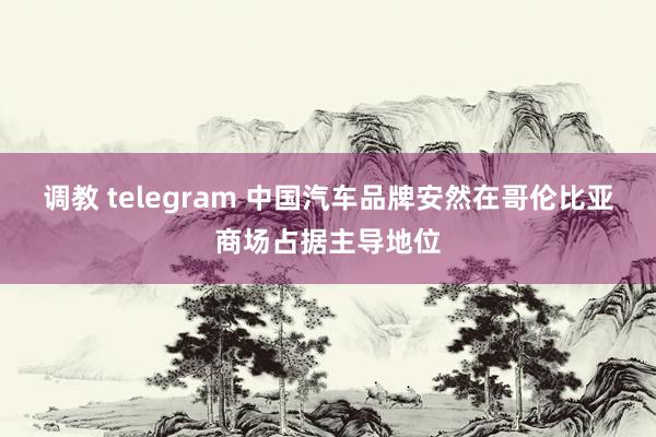 调教 telegram 中国汽车品牌安然在哥伦比亚商场占据主导地位