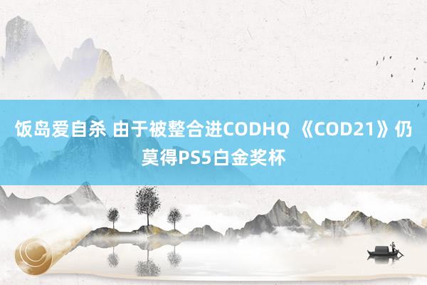 饭岛爱自杀 由于被整合进CODHQ 《COD21》仍莫得PS5白金奖杯