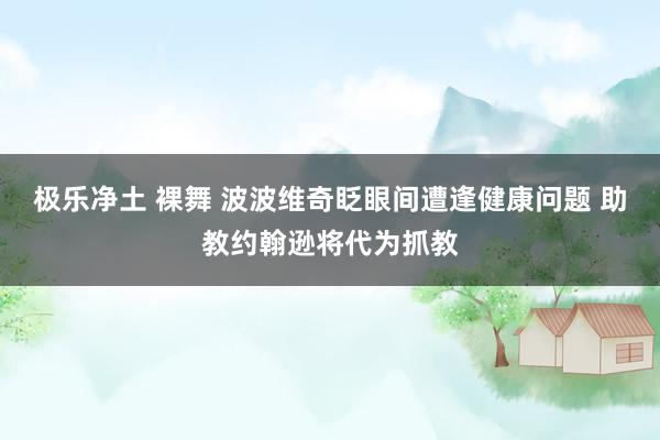 极乐净土 裸舞 波波维奇眨眼间遭逢健康问题 助教约翰逊将代为抓教