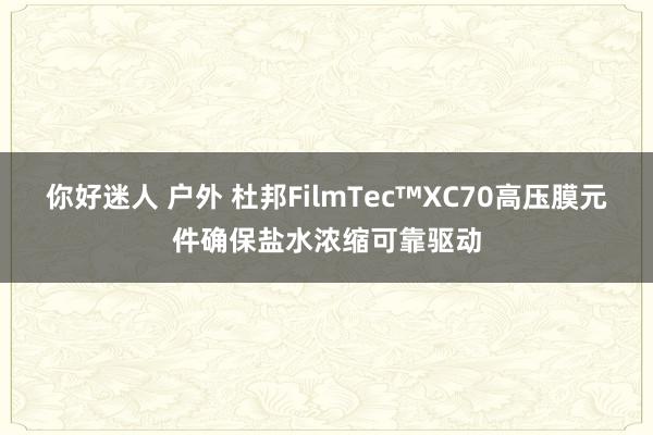 你好迷人 户外 杜邦FilmTec™XC70高压膜元件确保盐水浓缩可靠驱动