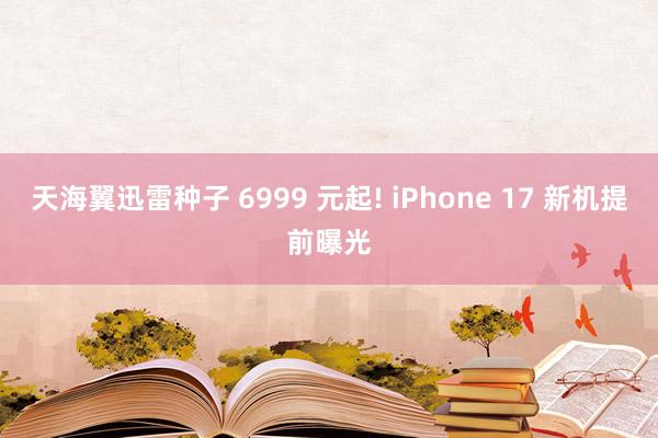 天海翼迅雷种子 6999 元起! iPhone 17 新机提前曝光