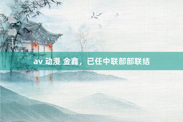 av 动漫 金鑫，已任中联部部联结